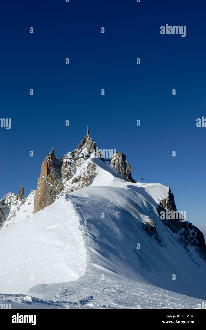 Aiguille du Midi, Chamonix, Frankreich Stockfoto