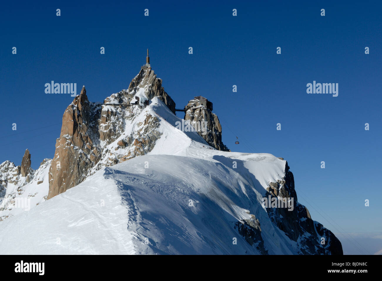 Aiguille du Midi, Chamonix, Frankreich Stockfoto