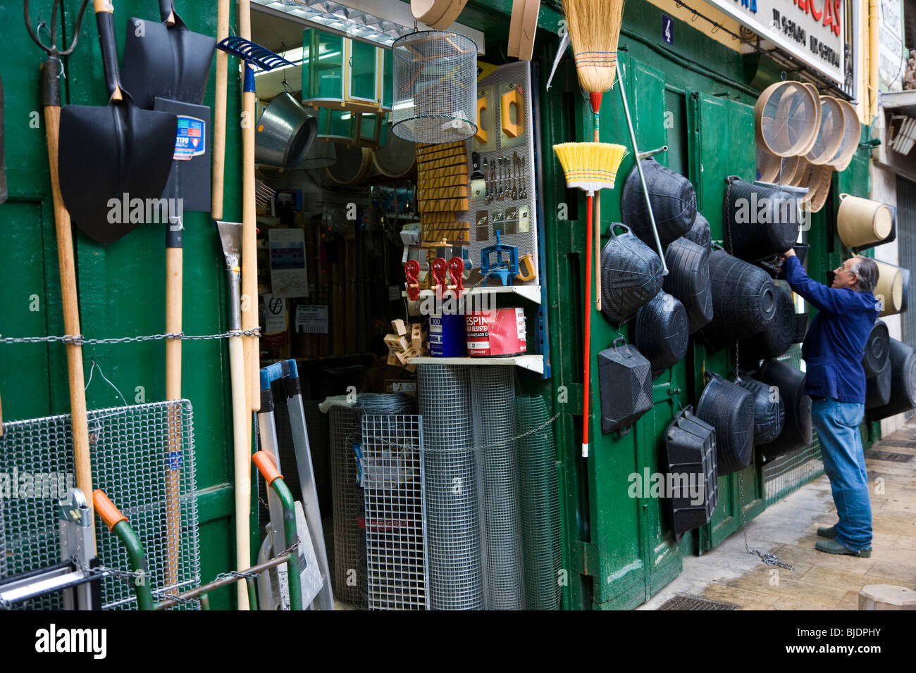Hardware Shop, Valencia, Provinz Valencia, Spanien Stockfoto