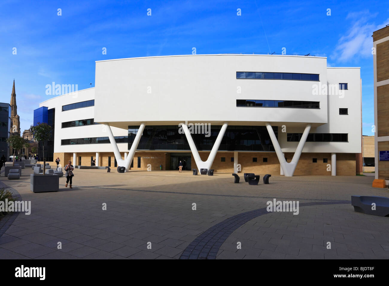 Universität von Huddersfield, Creative Arts Building, Huddersfield, West Yorkshire, England, UK. Stockfoto