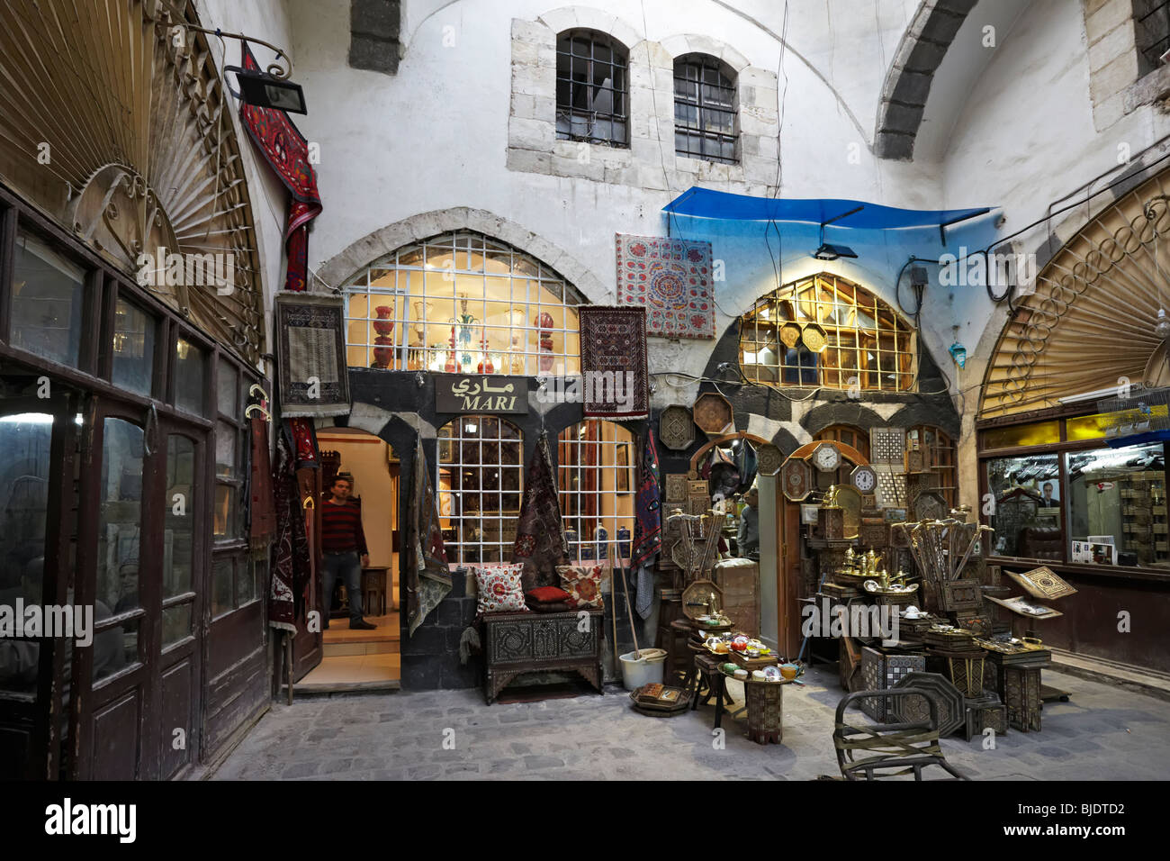 Damaskus, syrische Altstadt, Side Souk Stockfoto