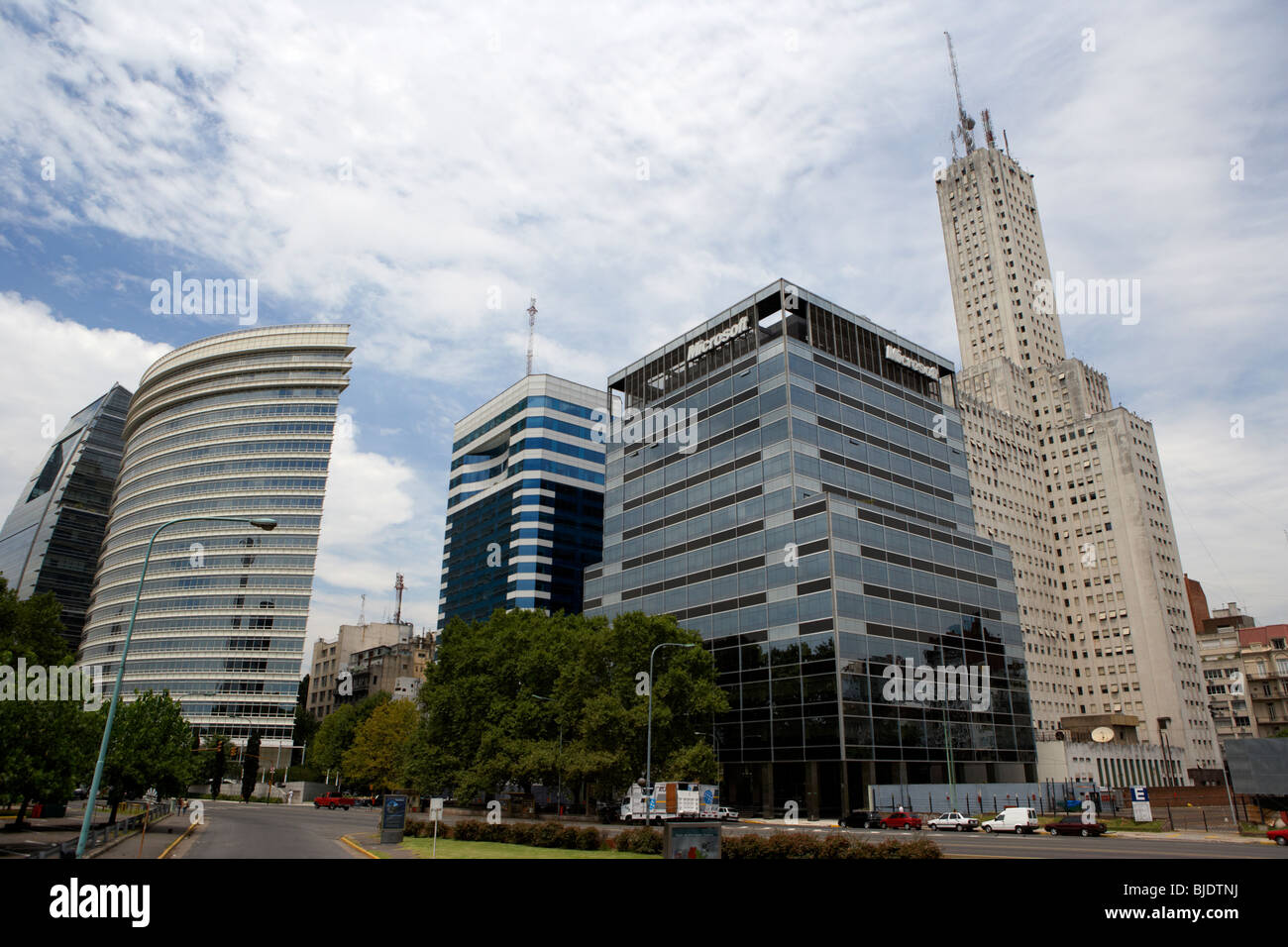 Microcentre Finanzviertel Hauptstadt Buenos Aires Bundesrepublik Argentinien in Südamerika Stockfoto