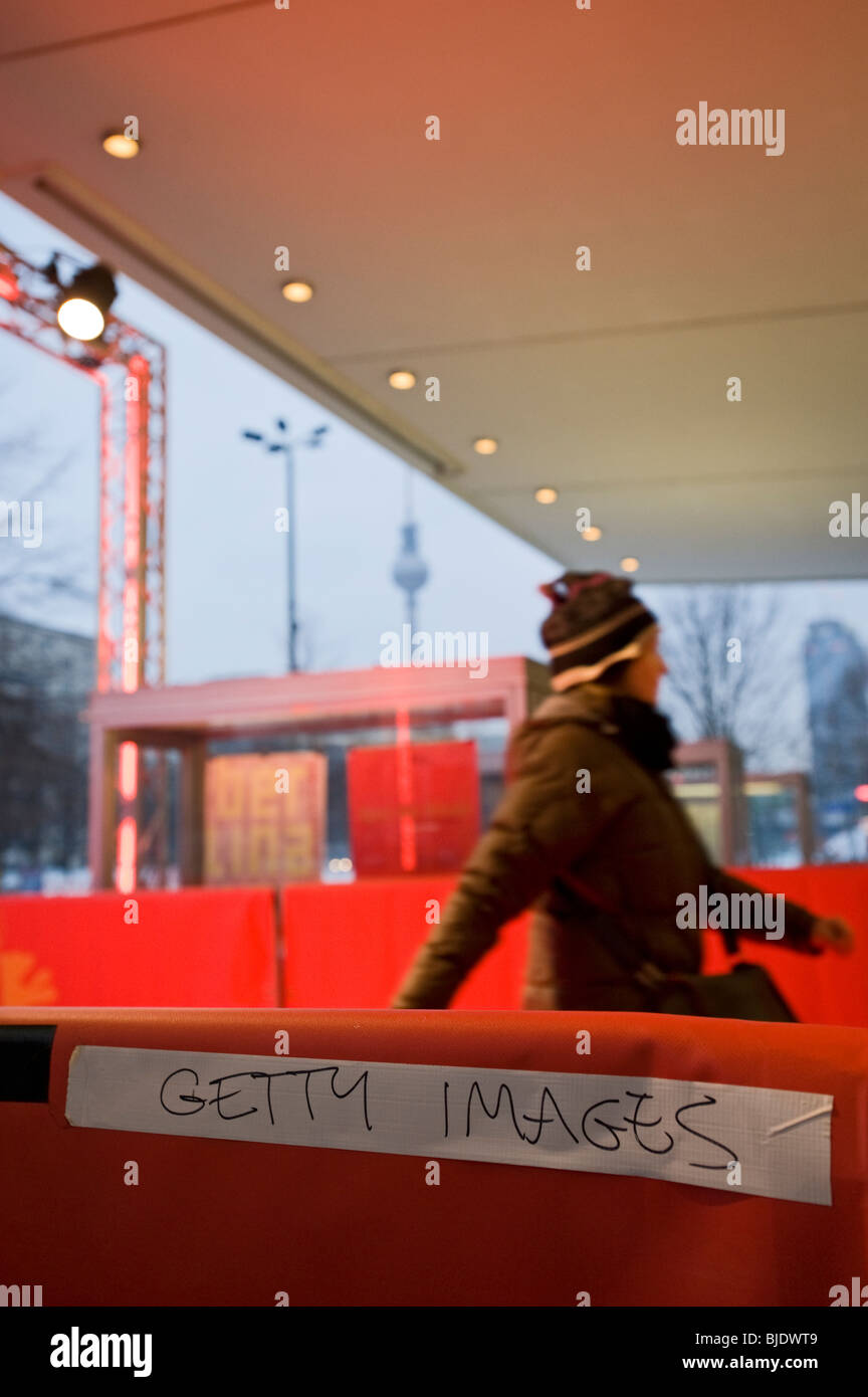Roten Teppich im Kino International Kino auf der Berlinale 2010 Film Festival, Berlin, Deutschland, Europa Stockfoto