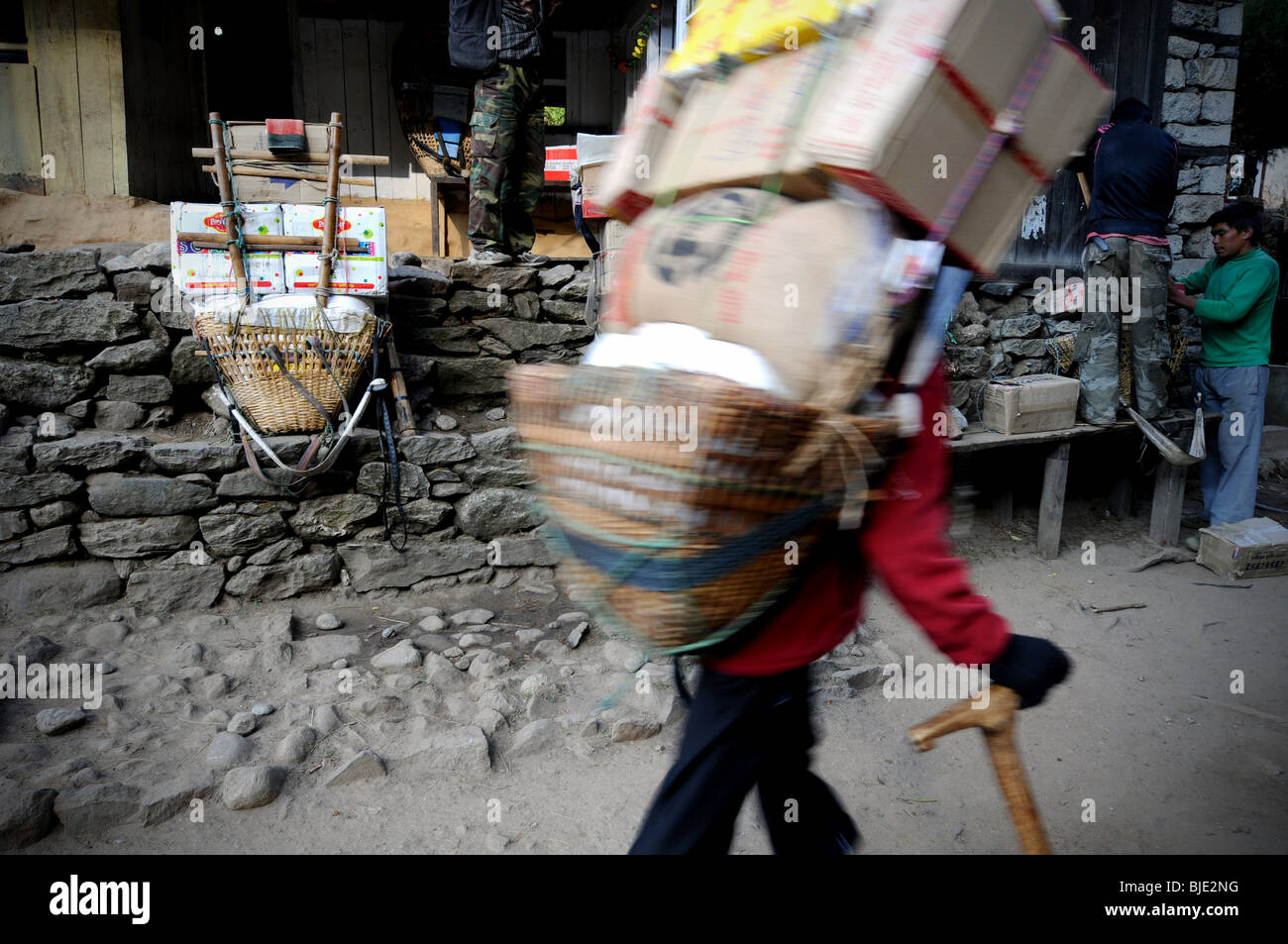 Khumbu-Region, Nepal Stockfoto