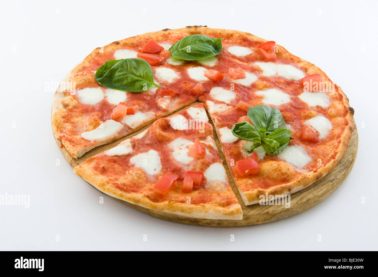 echte und einzigartige italienische pizza Stockfoto