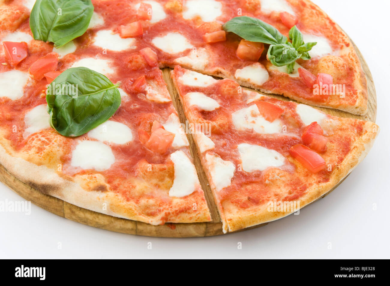 echte und einzigartige italienische pizza Stockfoto