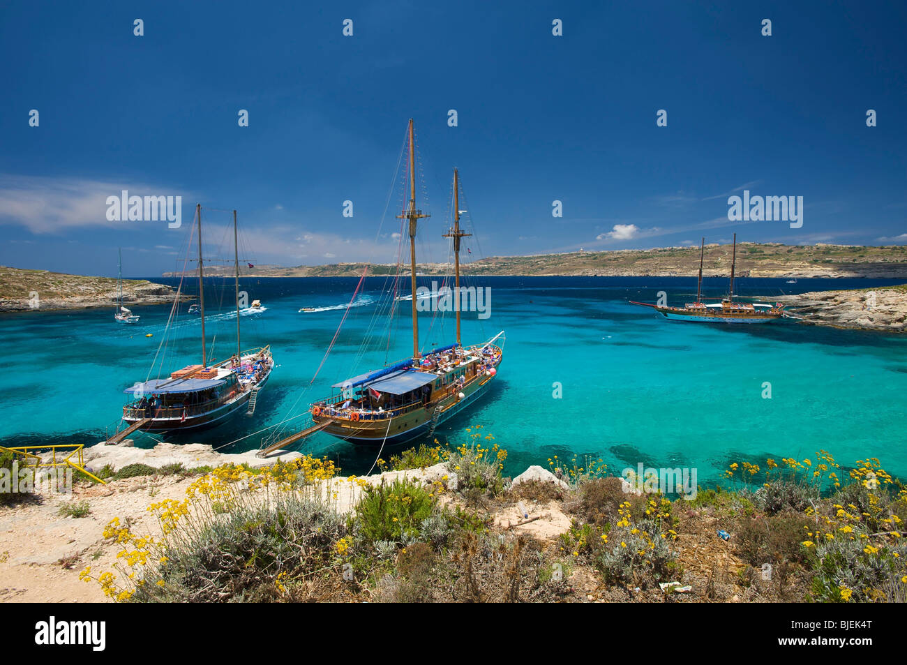 Blaue Lagune, Comino, Malta Stockfoto