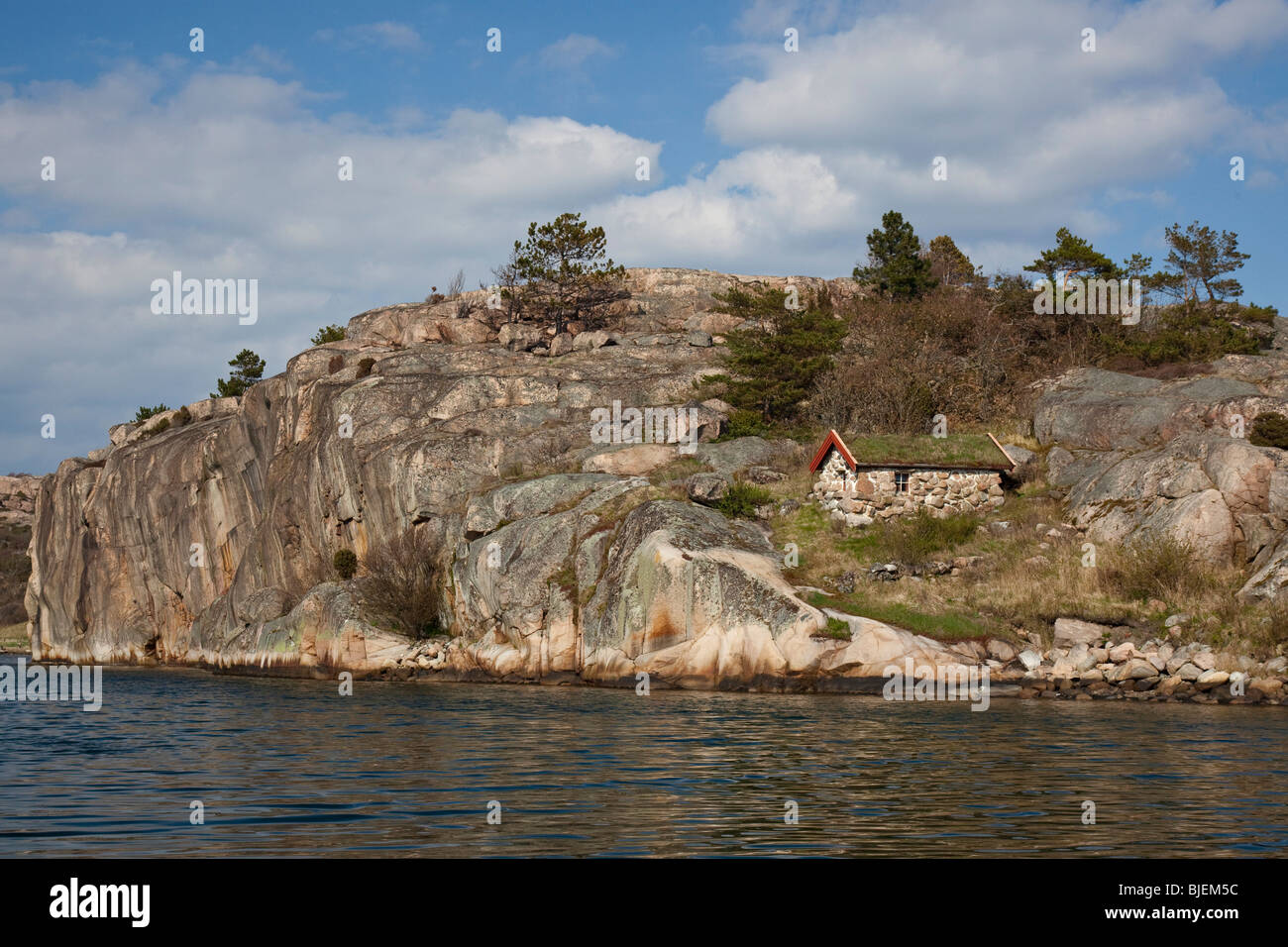 Felsenküste, Smoegen, Schweden Stockfoto