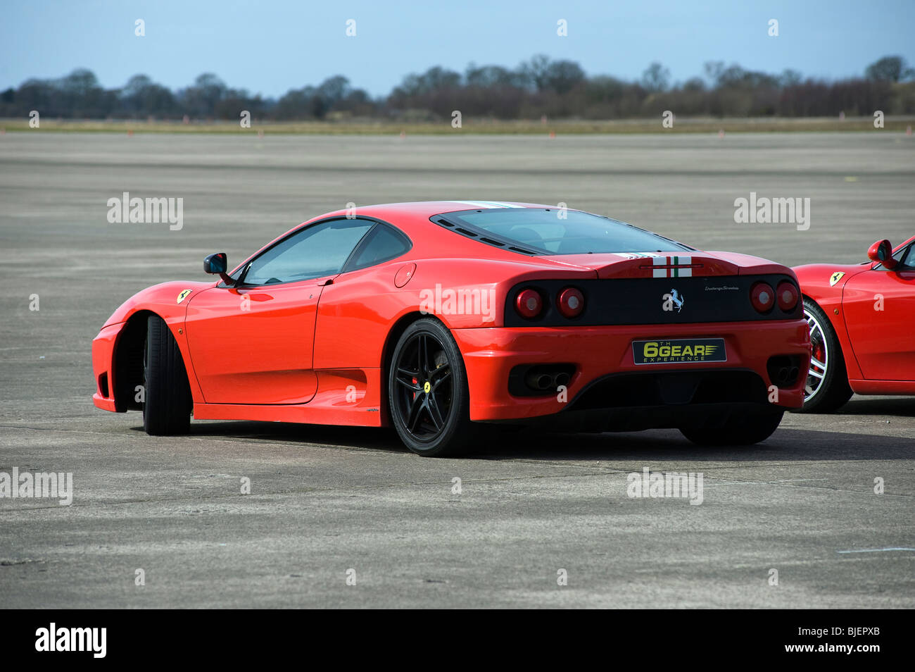 Roten Ferrari, Fahrt Erfahrung Tag, Elvington York UK Stockfoto