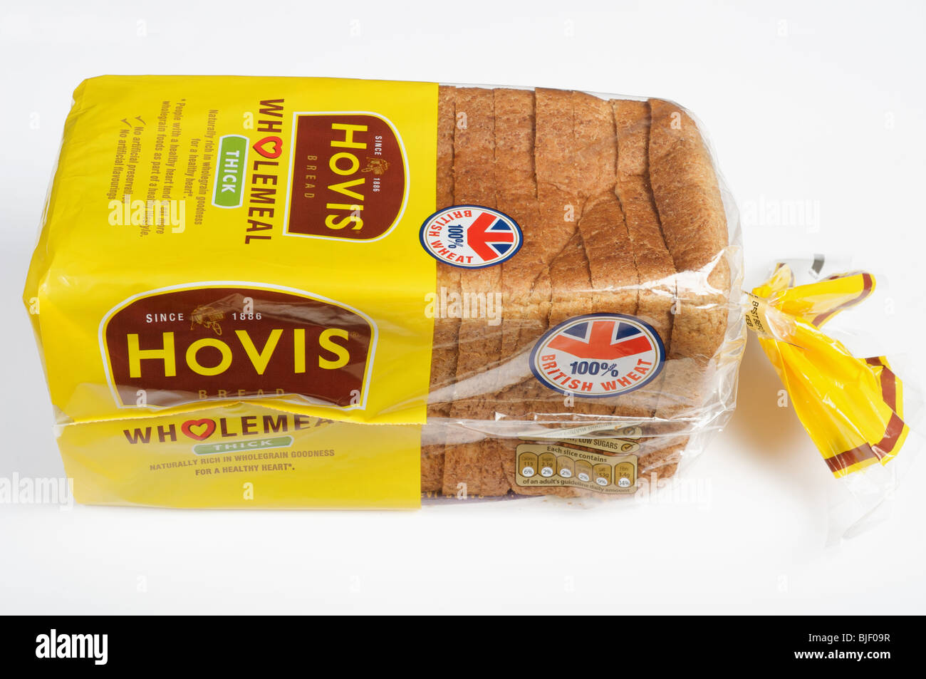 Hovis Vollkorn braune Scheiben Brot Stockfoto