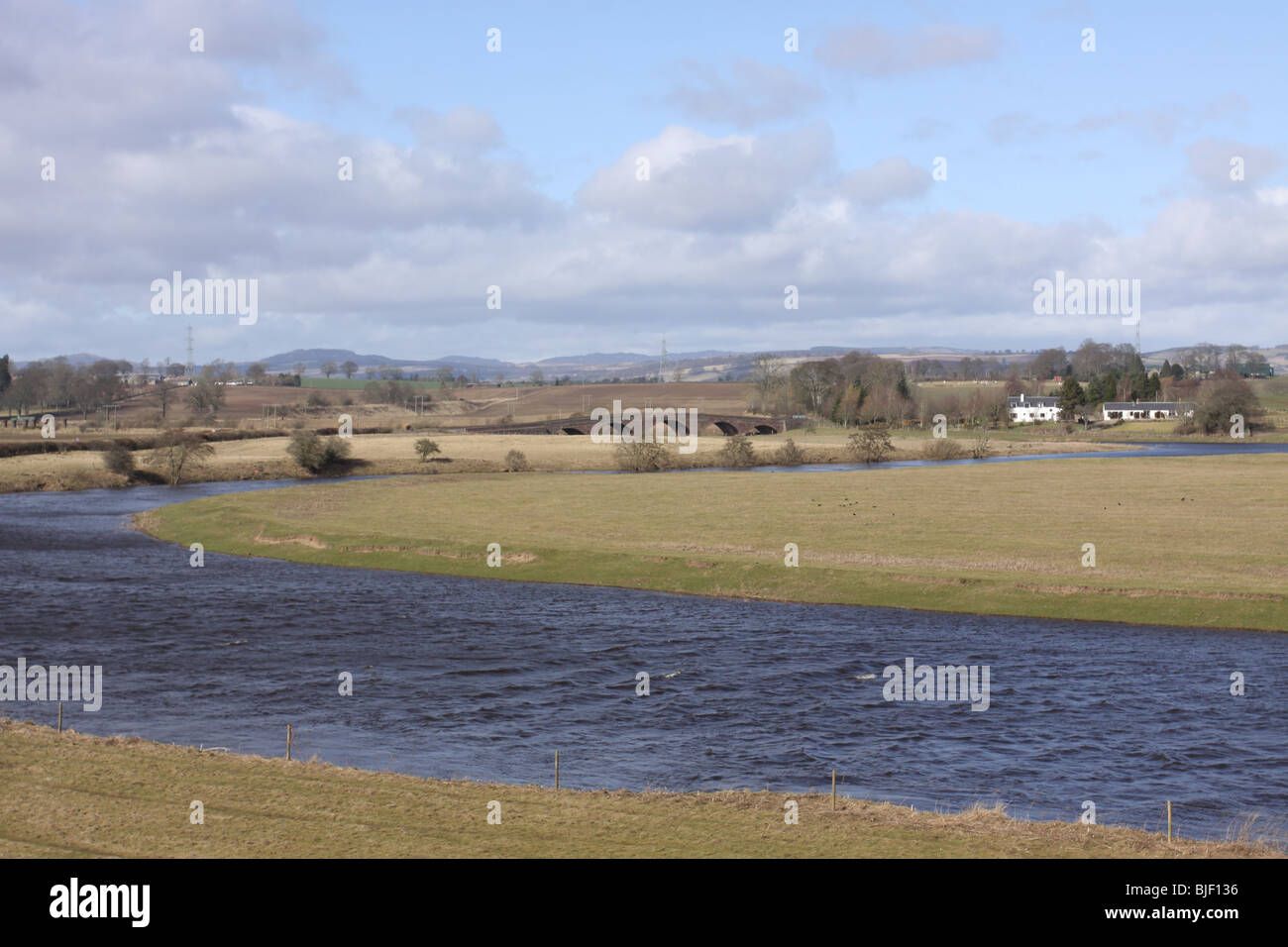 River Isla in der Nähe von Coupar Angus Schottland März 2010 Stockfoto