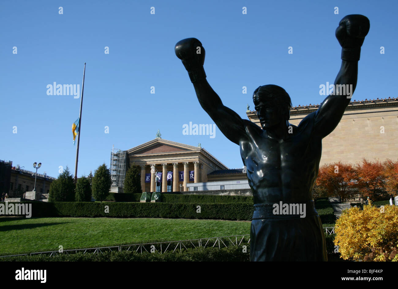 Statue von Rocky Balboa Philadelphia Museum of Art November 2007