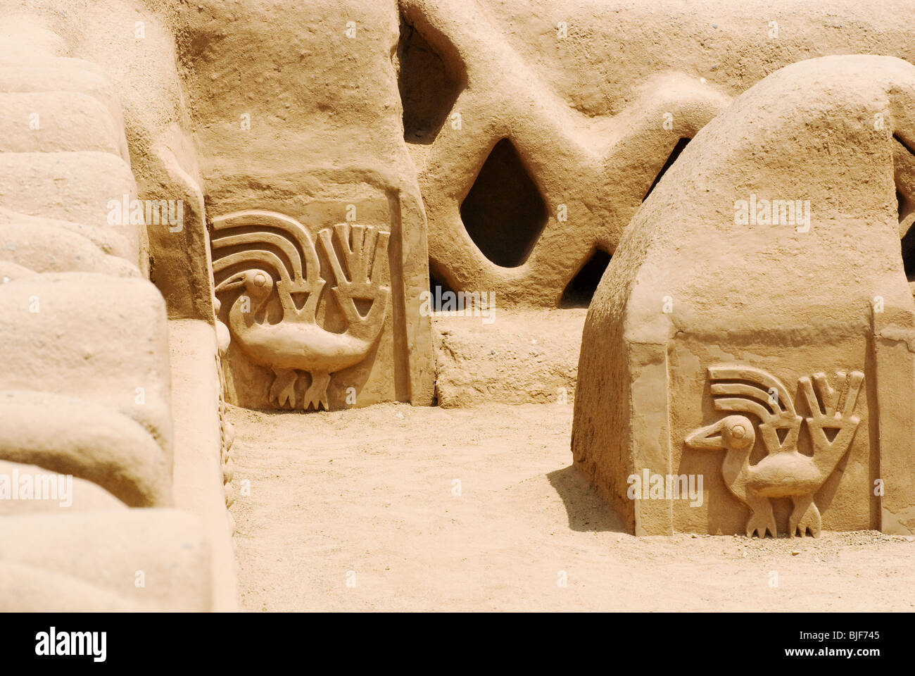Chan Chan, in der Nähe von Trujillo, peru Stockfoto