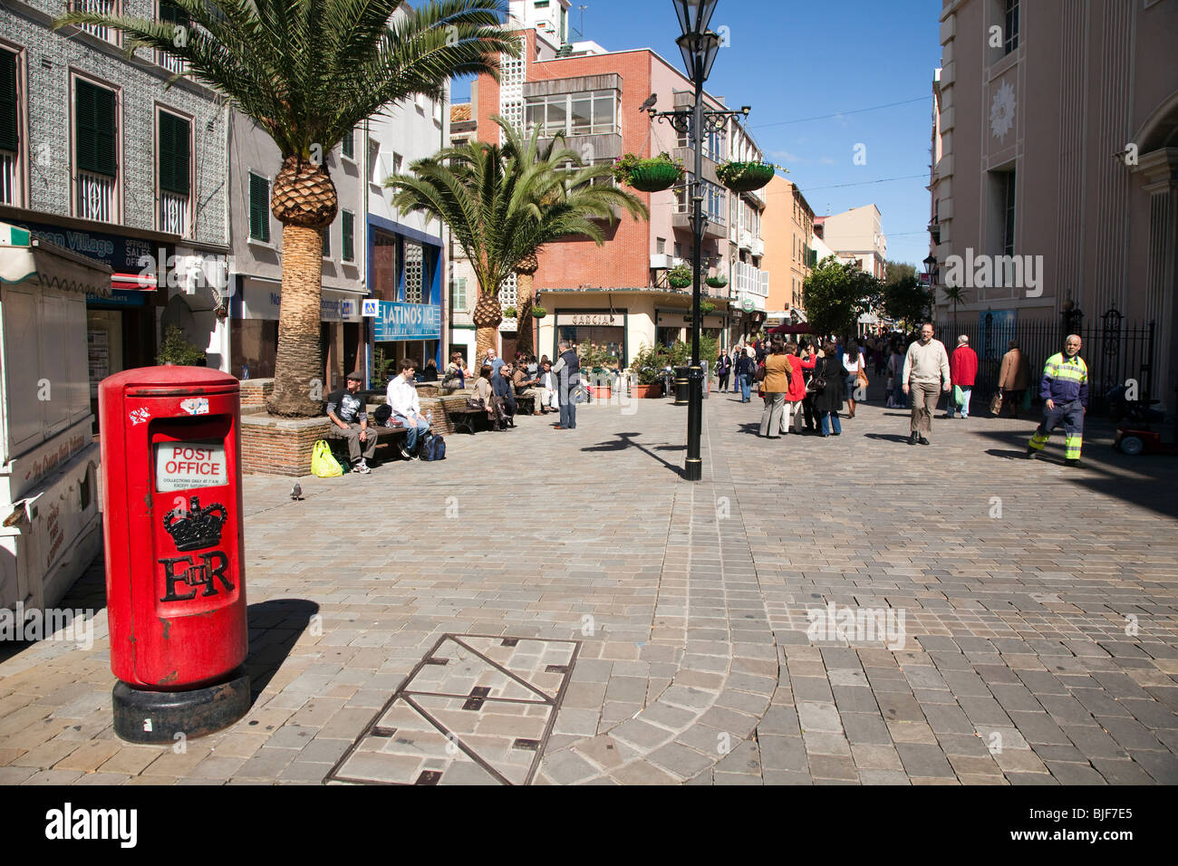Main Street, Gibraltar Stockfotografie Alamy