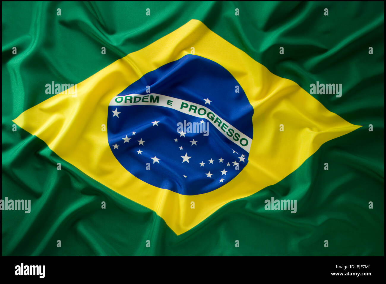 brasilianische Flagge Stockfoto