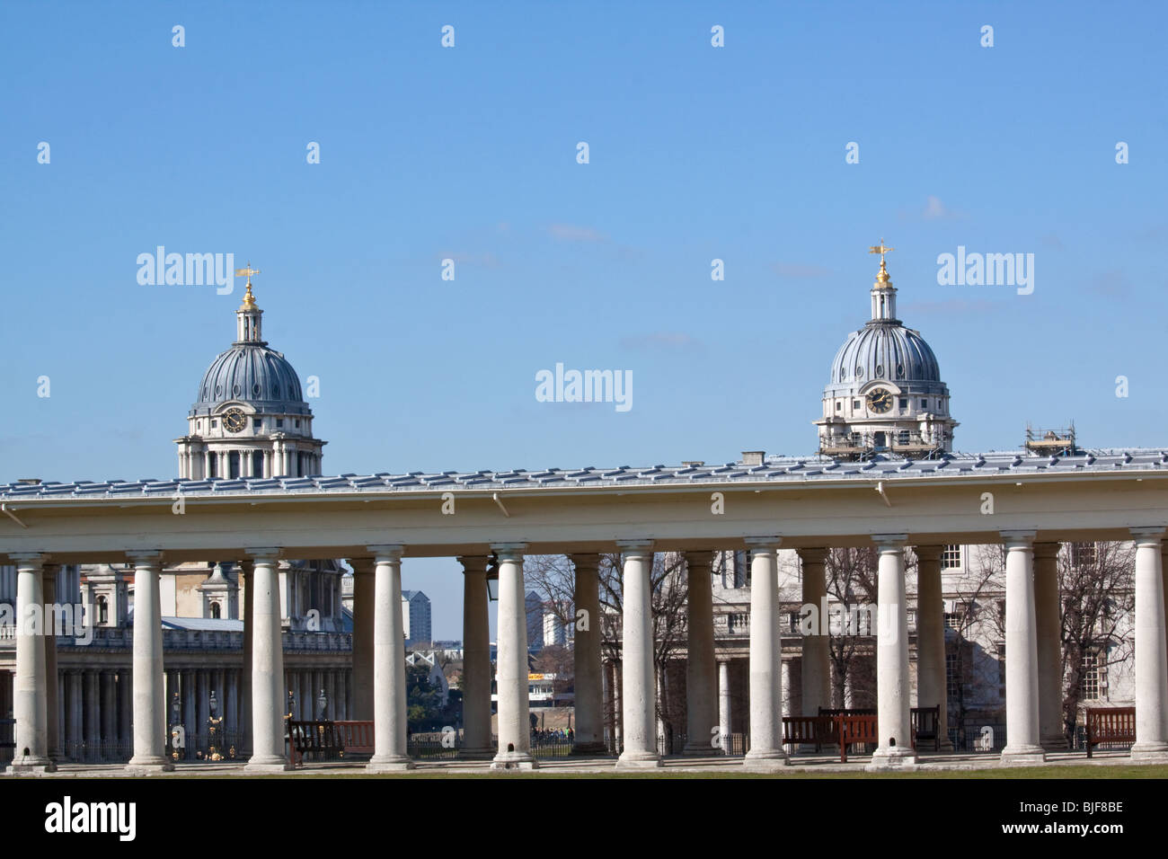 Das Old Royal Naval College und Queens House Greenwich Stockfoto