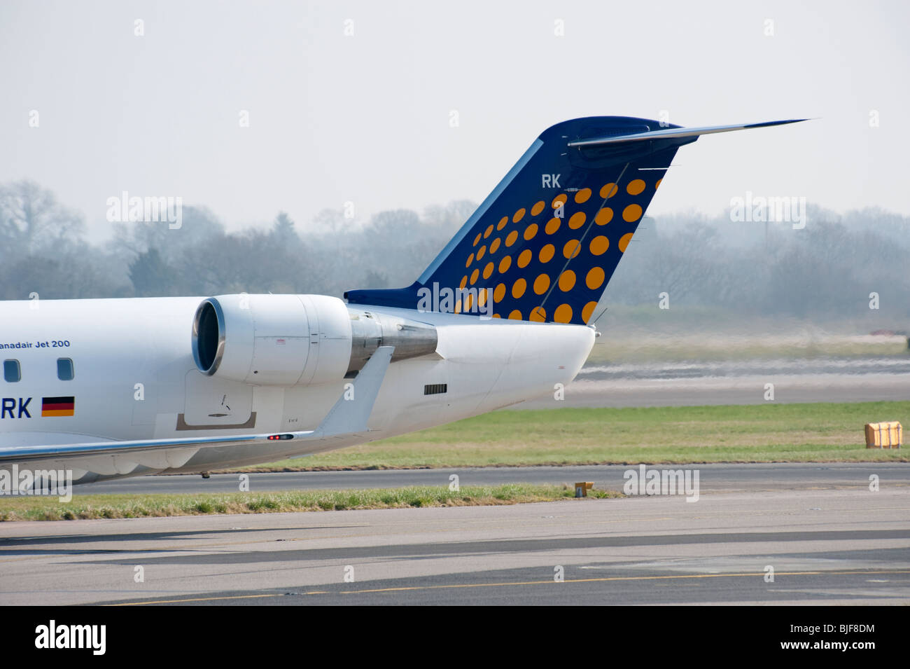 Lufthansa-deutsche Fluggesellschaft Schwanzflosse Stockfoto