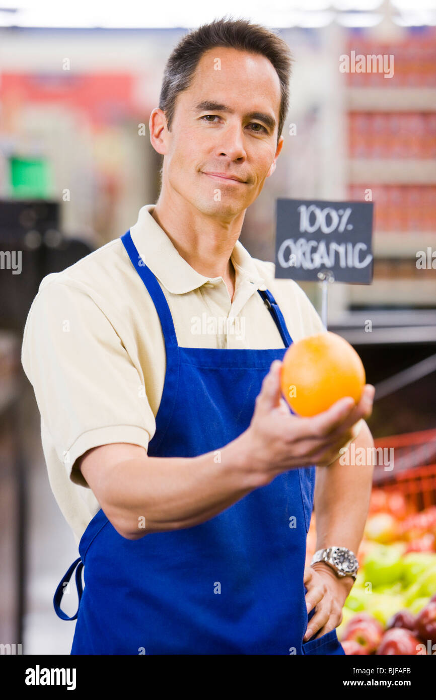 Lebensmittelgeschäft-Schreiber Stockfoto