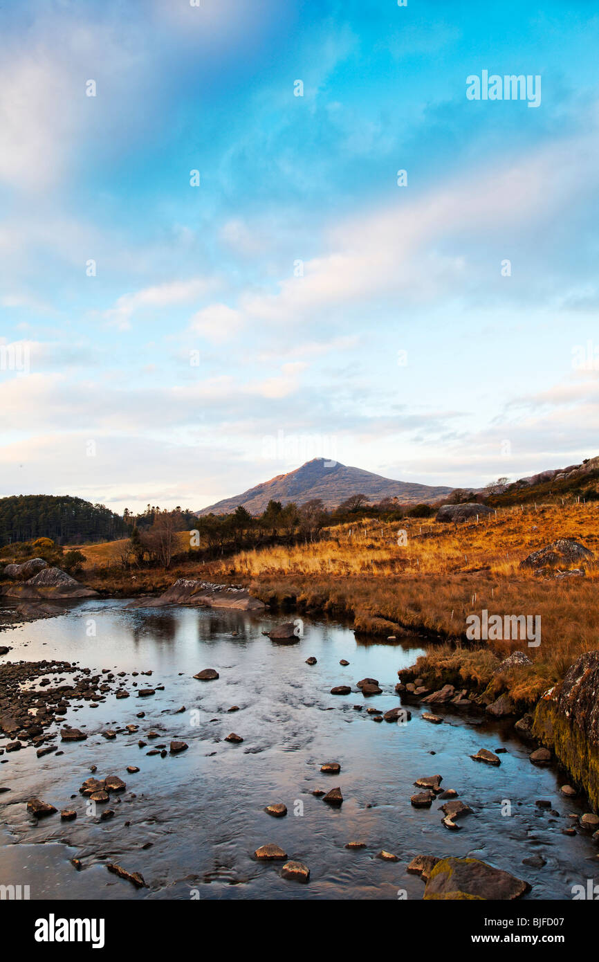 felsigen Stream Caha Berge, Co.Kerry, Irland Stockfoto