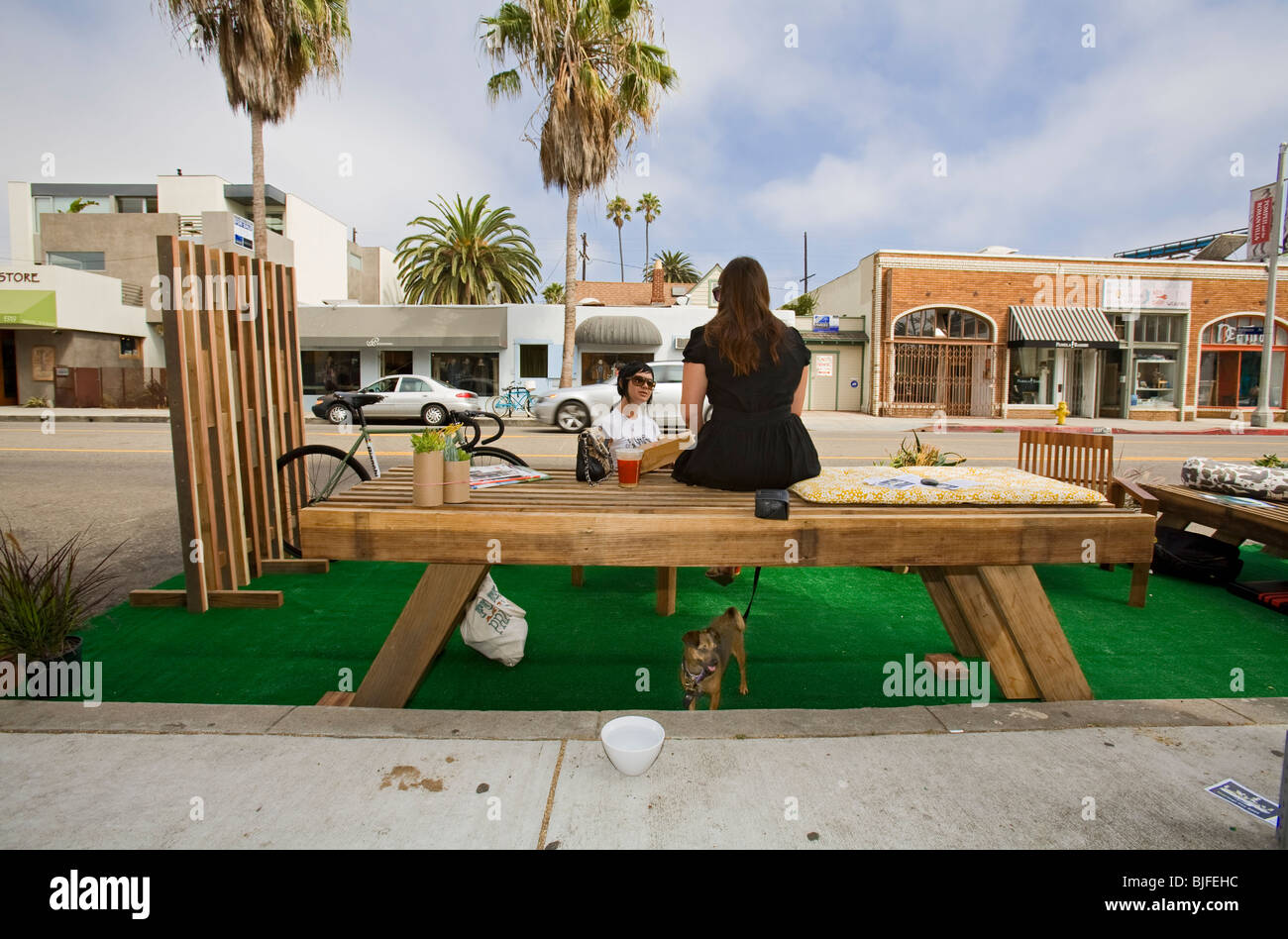 Dritte jährliche Park [Ing] Tag LA, Abbot Kinney Blvd, Venice, Los Angeles, Kalifornien Stockfoto
