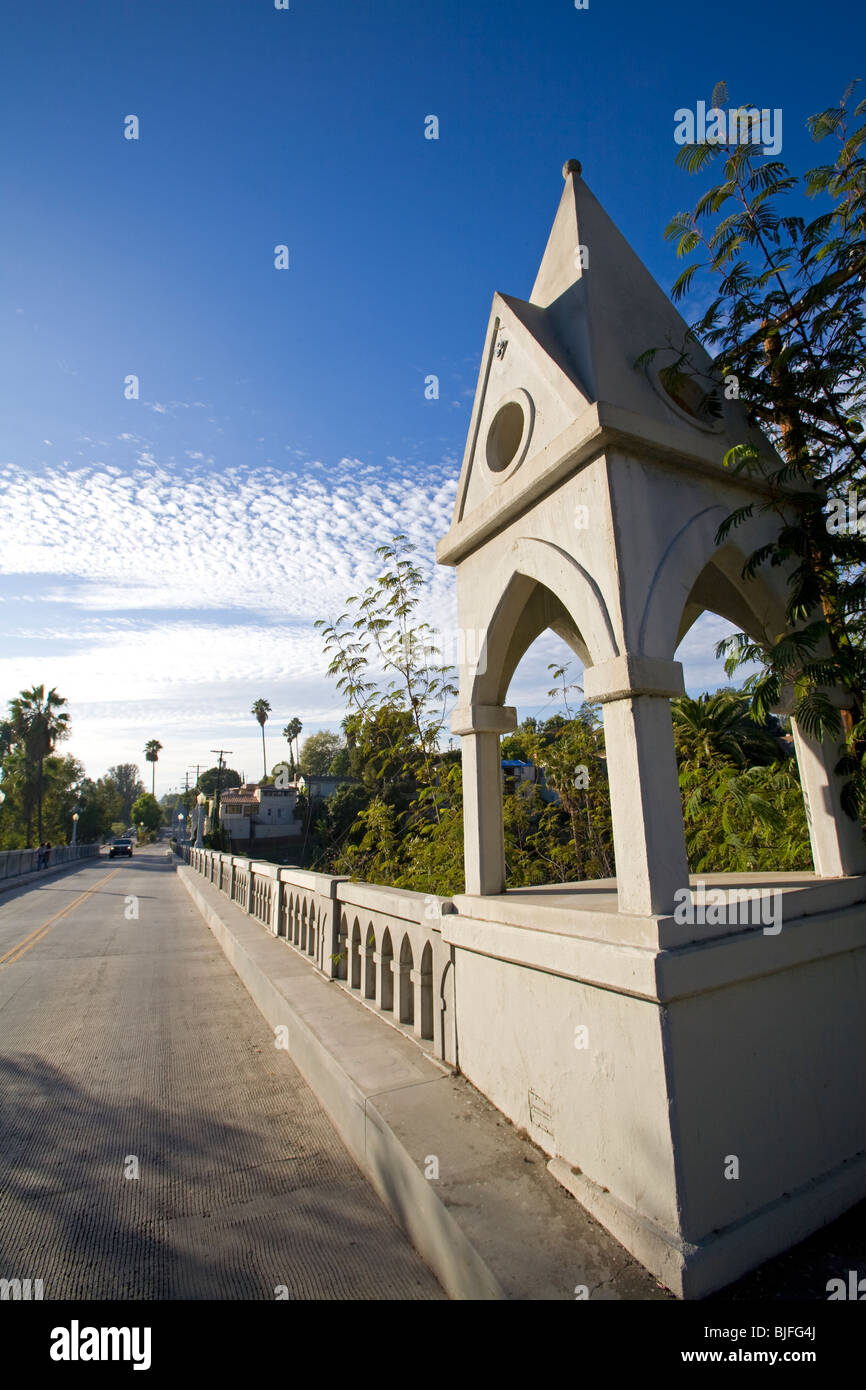 Shakespeare-Brücke, Los Feliz, Los Angeles, Kalifornien, USA Stockfoto