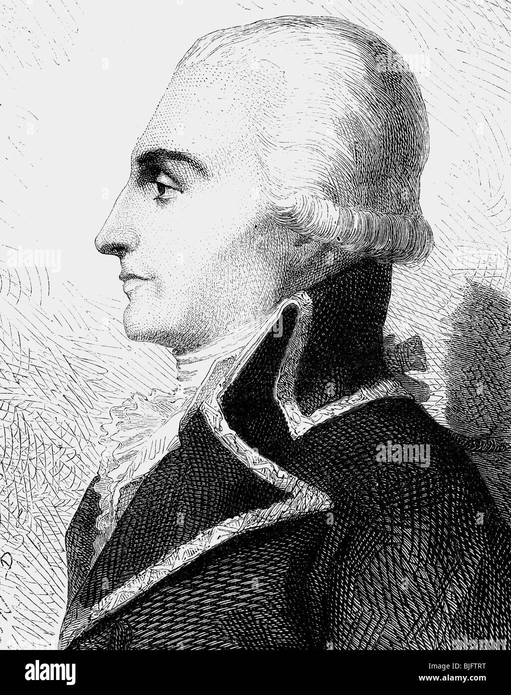 Montesquieu, Charles de Secondat, Baron de, 18.1.1689 - 10.2.555, französischer Autor/Schriftsteller und Philosoph, Porträt, Holzgravur, 19. Jahrhundert, Stockfoto