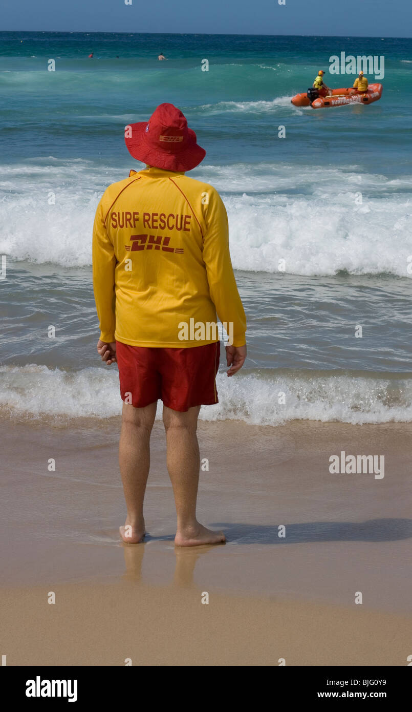 Rettungsschwimmer am Bondi Beach, Australien. Stockfoto