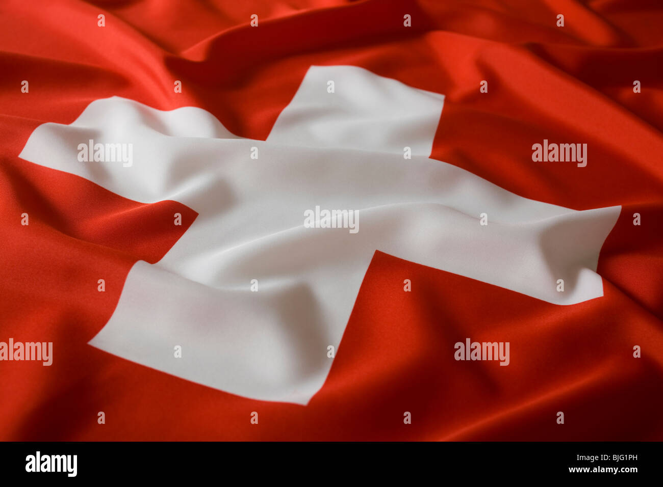 Schweizer Flagge Stockfoto