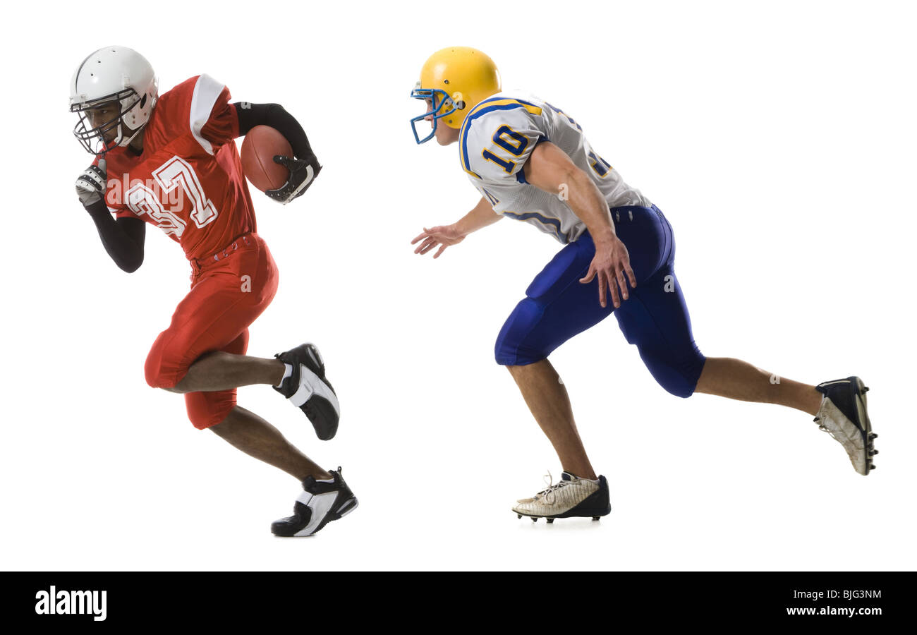 zwei Fußballspieler Stockfoto