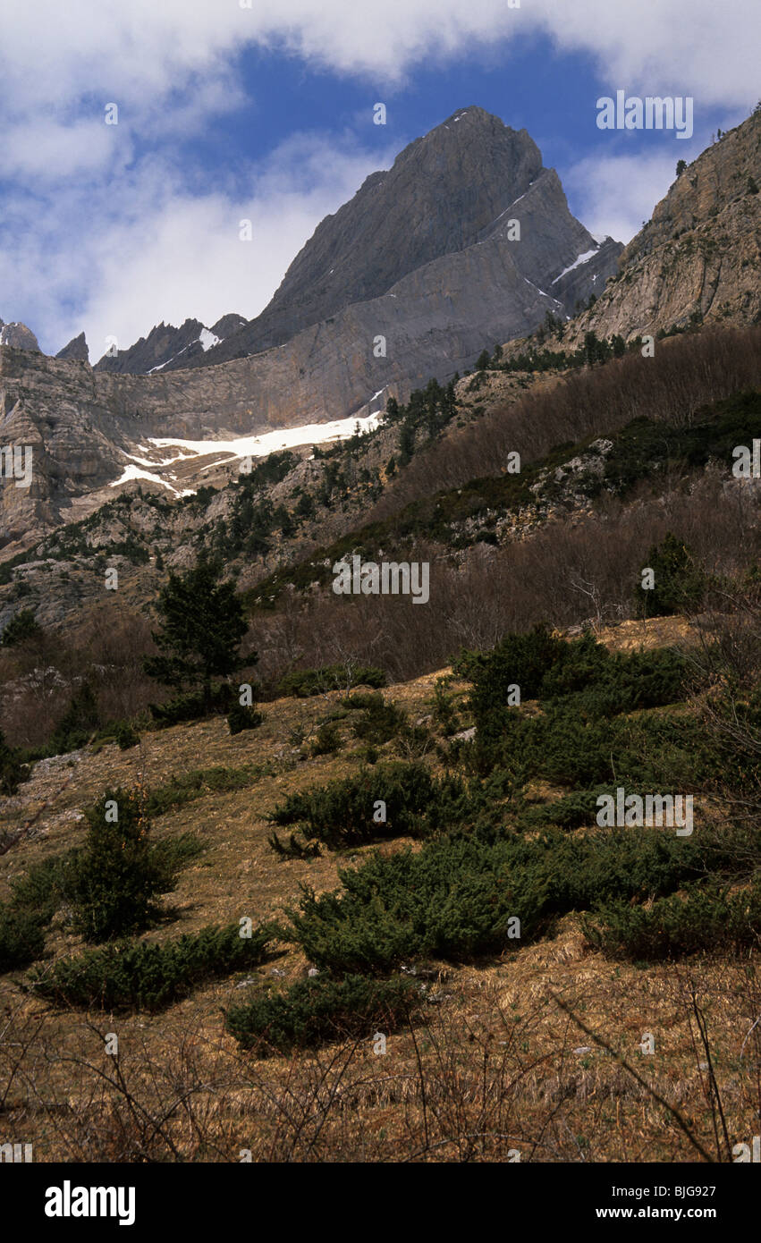 Valle de Pineta, P.N. de Ordesa y Monte Perdido, Huesca, Spanien Stockfoto