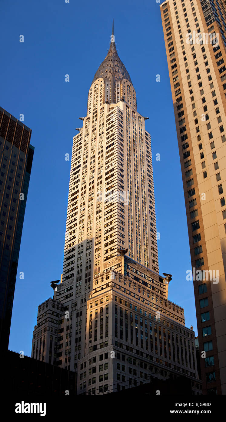 Chrysler Building im frühen Morgenlicht, New York City USA Stockfoto