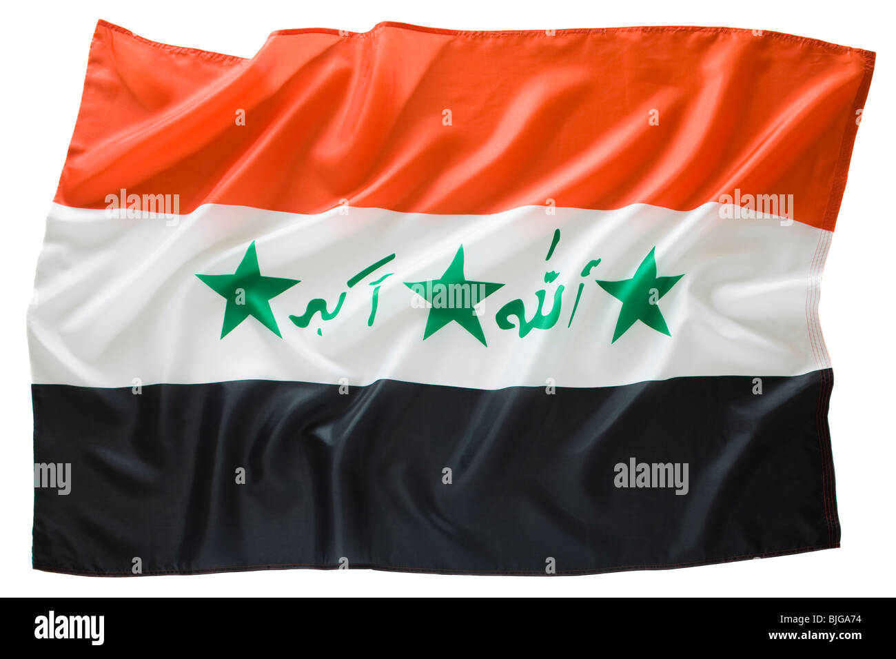 irakische Flagge Stockfoto