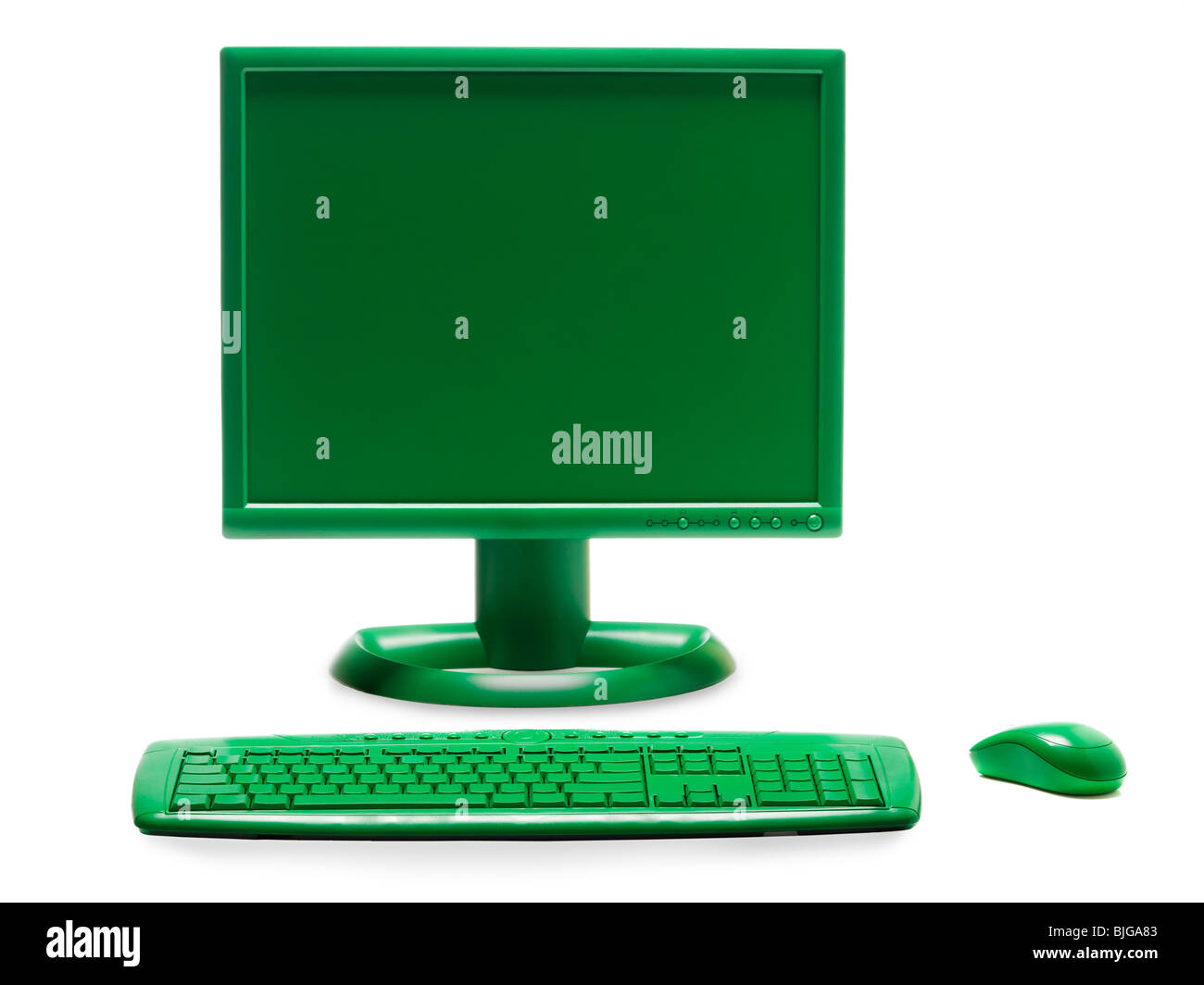 grüne computer Stockfoto