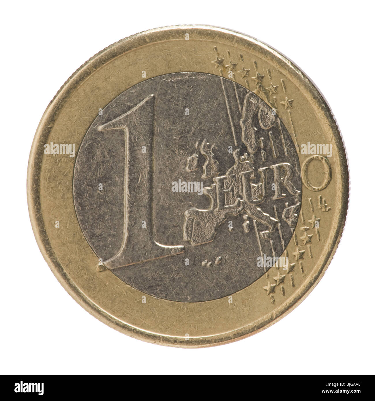1-Euro-Münze Stockfoto