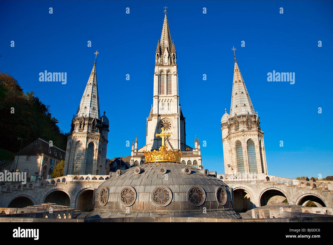 Basilika der Unbefleckten Empfängnis Mariens, Lourdes Stockfoto