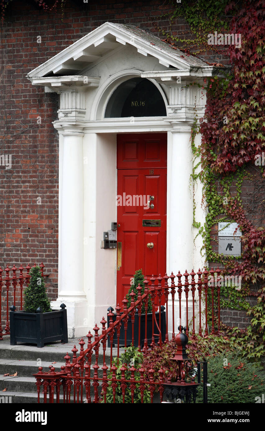 Georgische Tür, Dublin, Irland Stockfoto