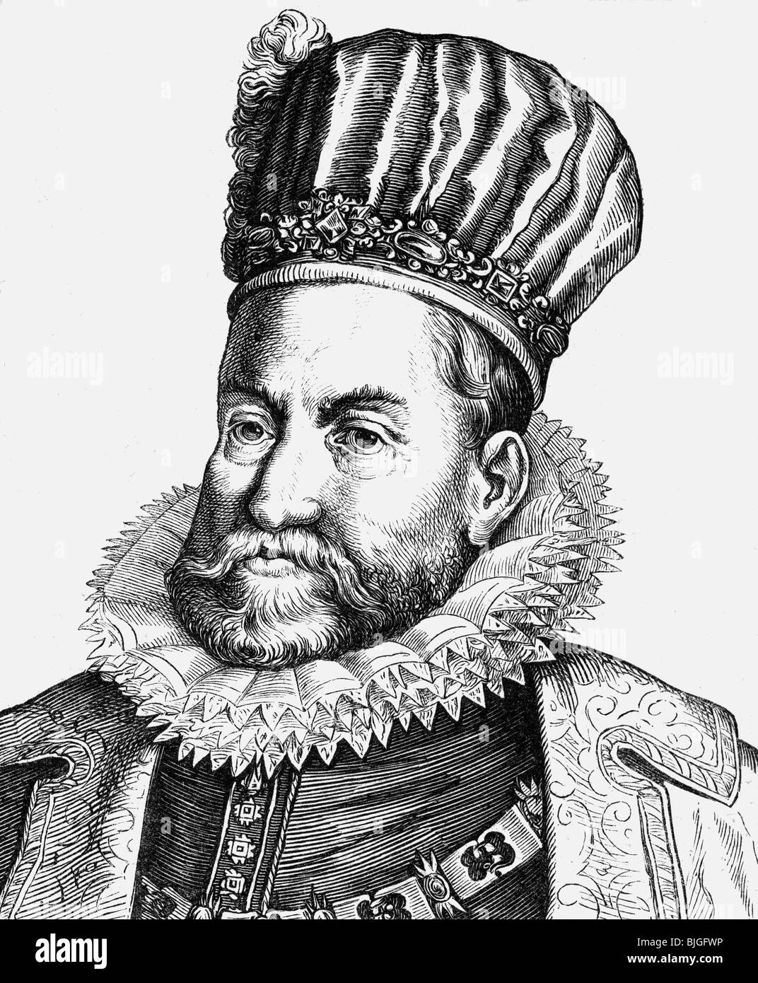 Heiliger römischer kaiser rudolf ii von österreich Stockfotos und