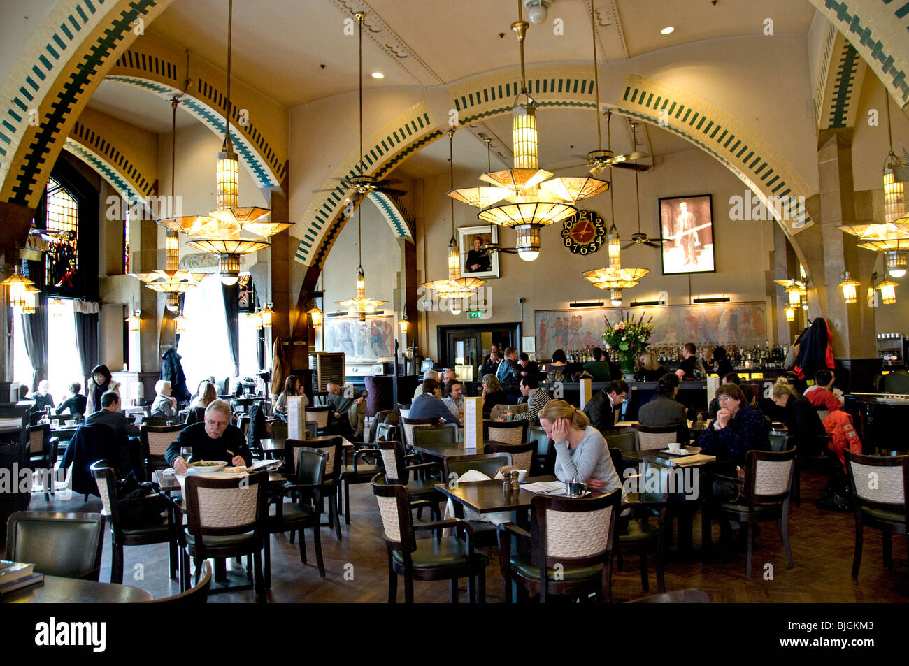 American Hotel Amsterdam Cafe Restaurant bar Kneipe Niederlande Stockfoto