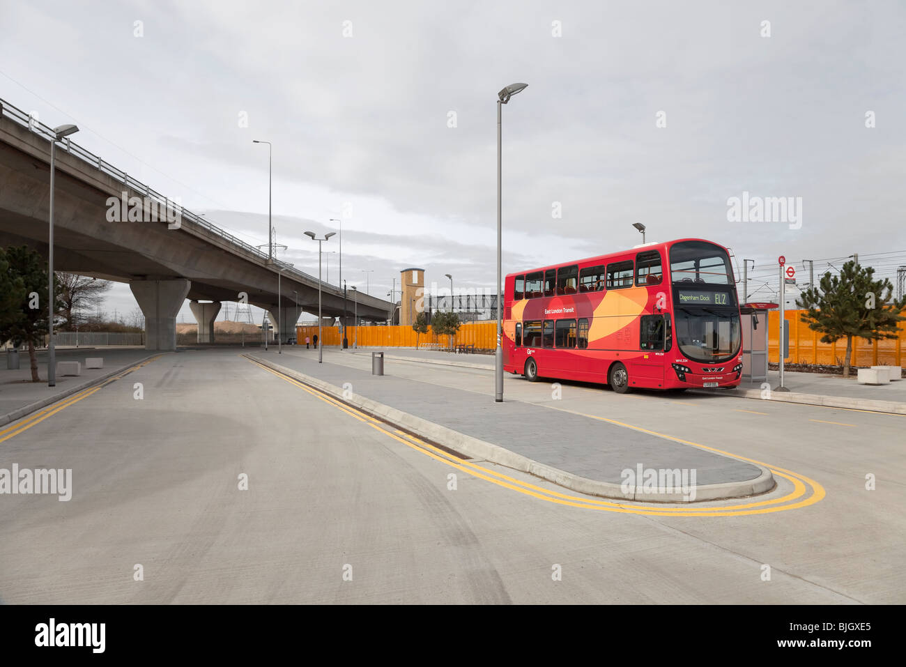 Die neue Dagenham Dock Bus Station East London Transit Stockfoto
