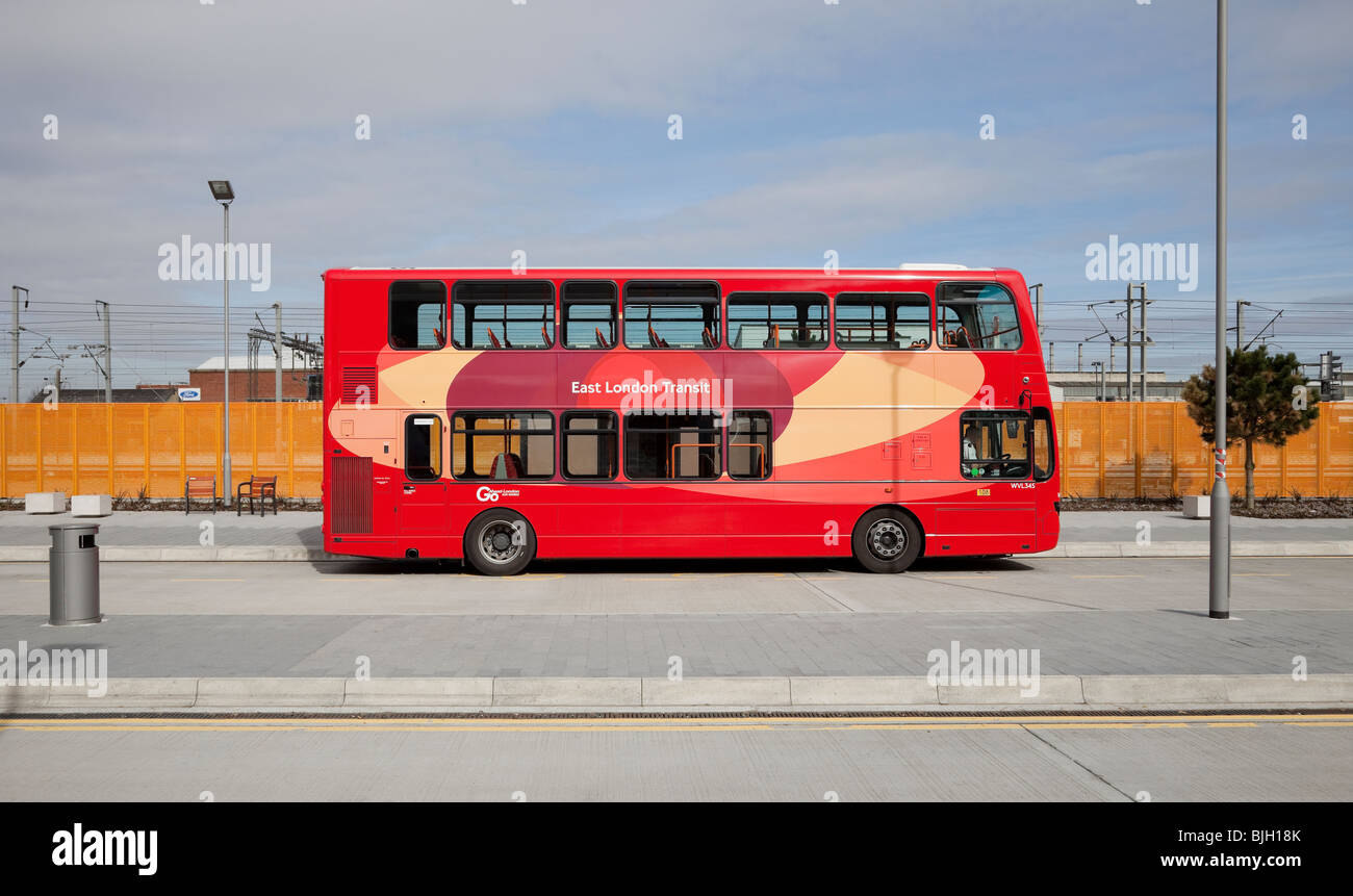 Die neue Dagenham Dock Bus Station East London Transit Stockfotografie