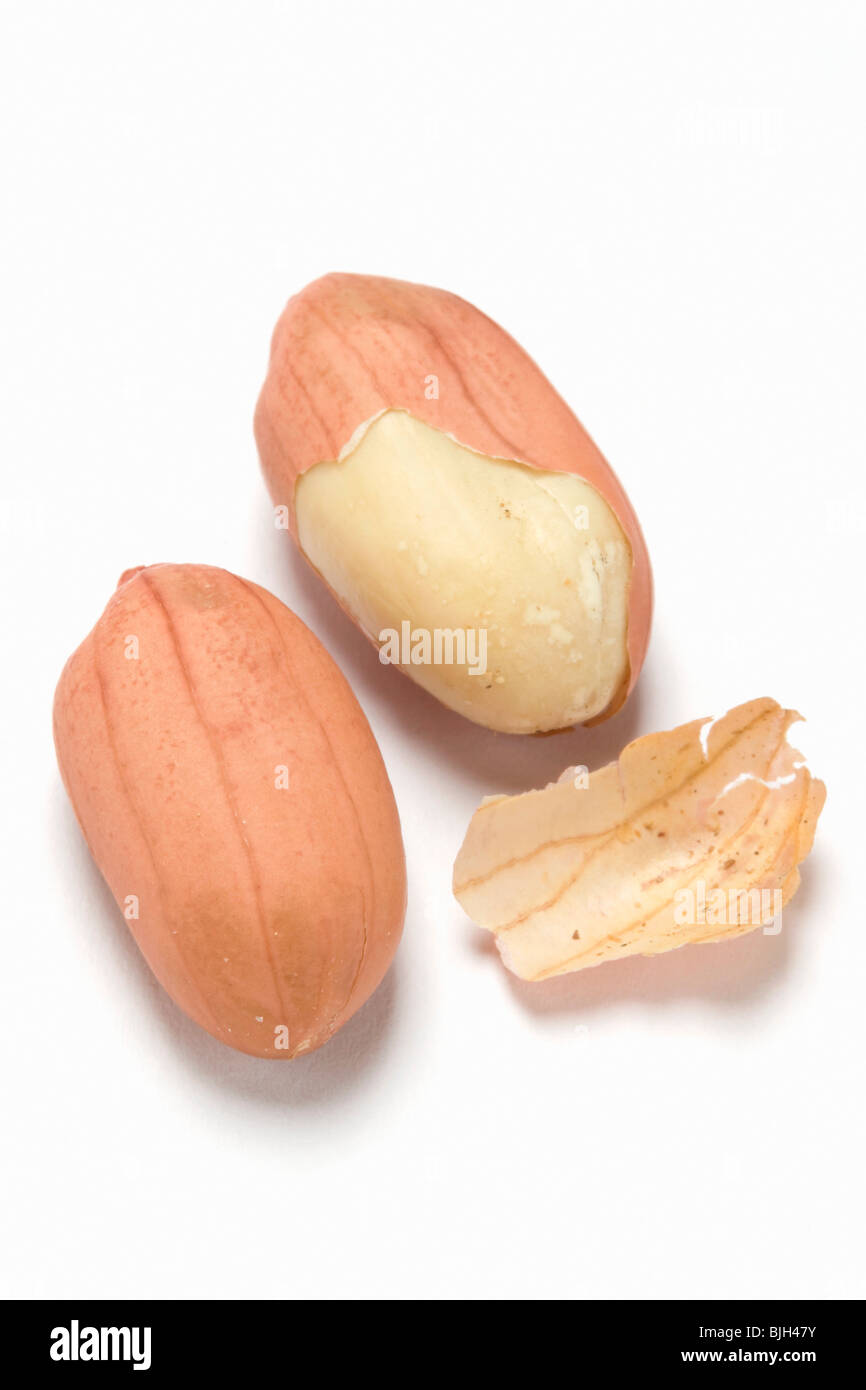 Geschälte Erdnüsse- Stockfoto