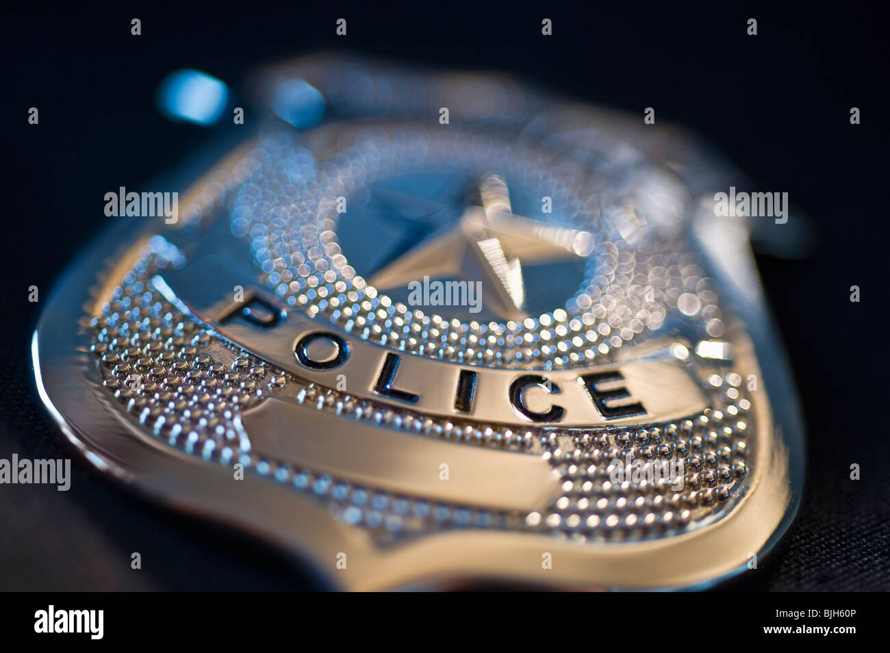 Polizei-Abzeichen Stockfoto