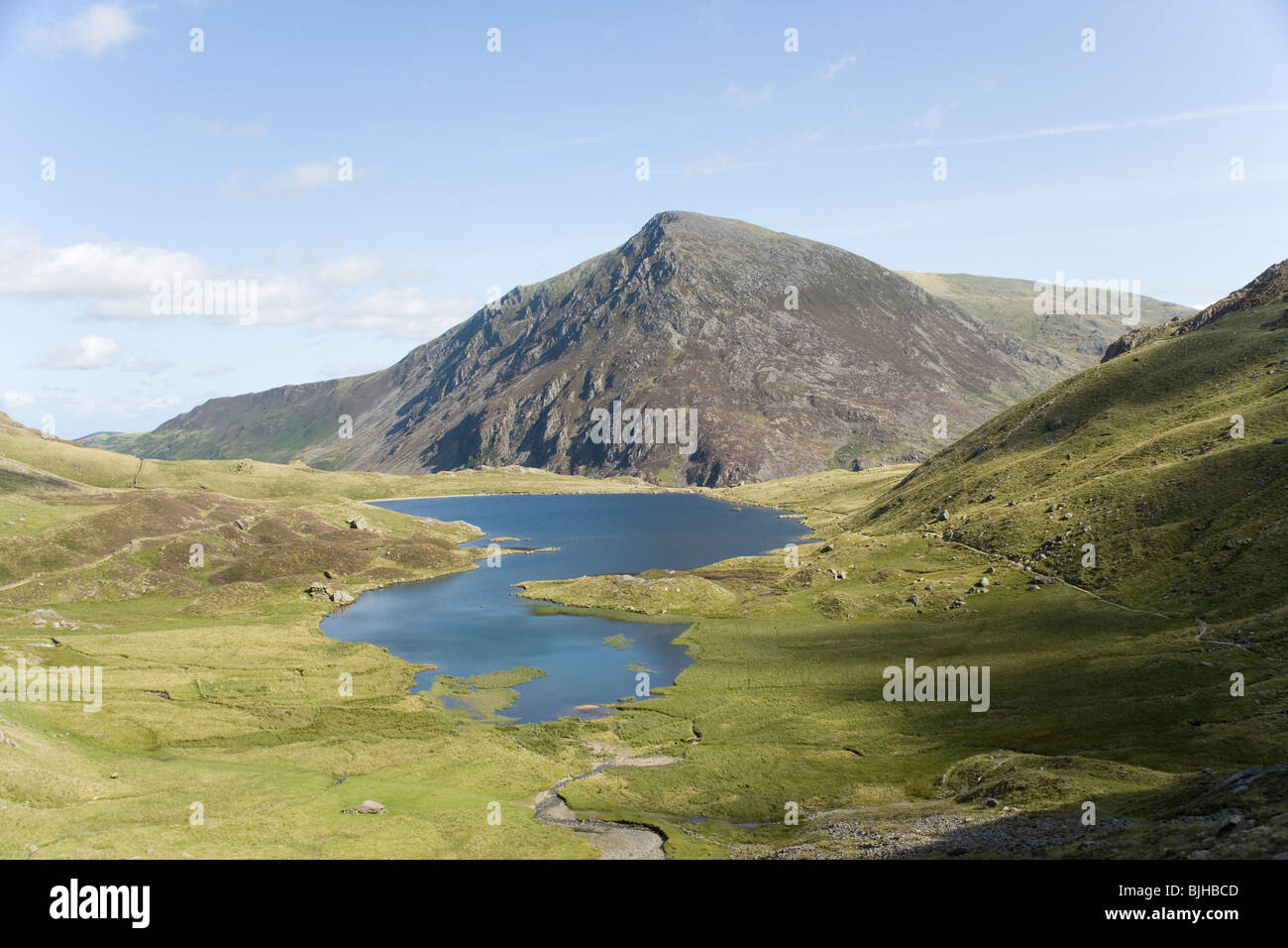 CWM Idwal und Stift yr Ole Wen Berg in Snowdonia, Nordwales Stockfoto