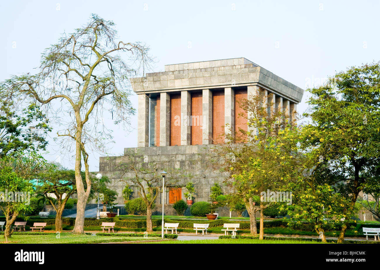 Das Ho-Chi-Minh-Mausoleum, Hanoi, Vietnam, Indochina Stockfoto