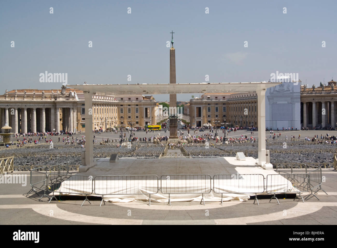 Italien, Rom, Vatikan, St. Pietro (St. Peter) Platz Stockfoto