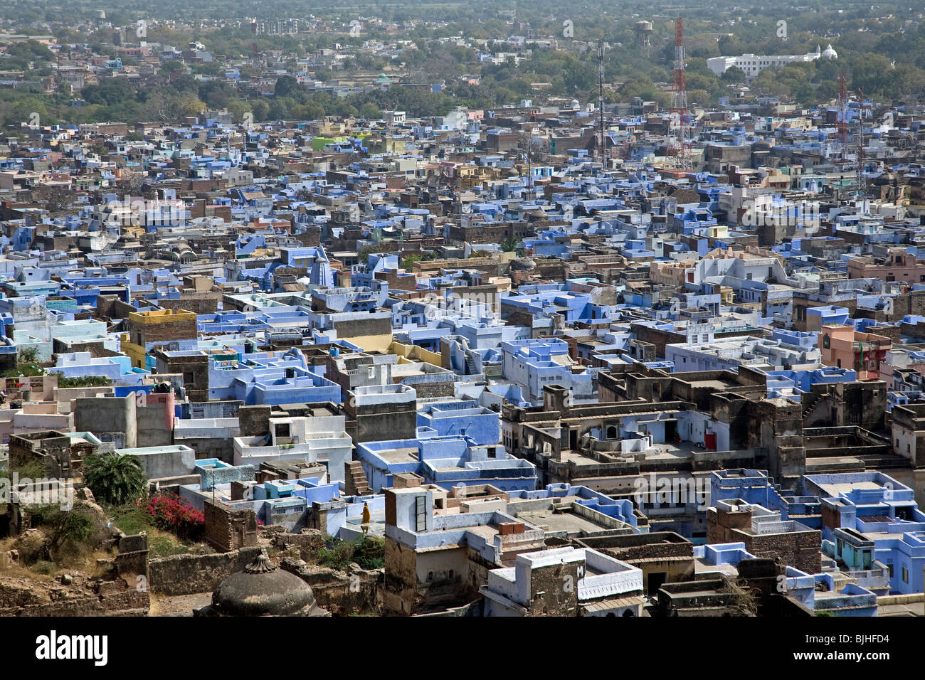 Jodhpur (The Blue City). Rajasthan. Indien Stockfoto