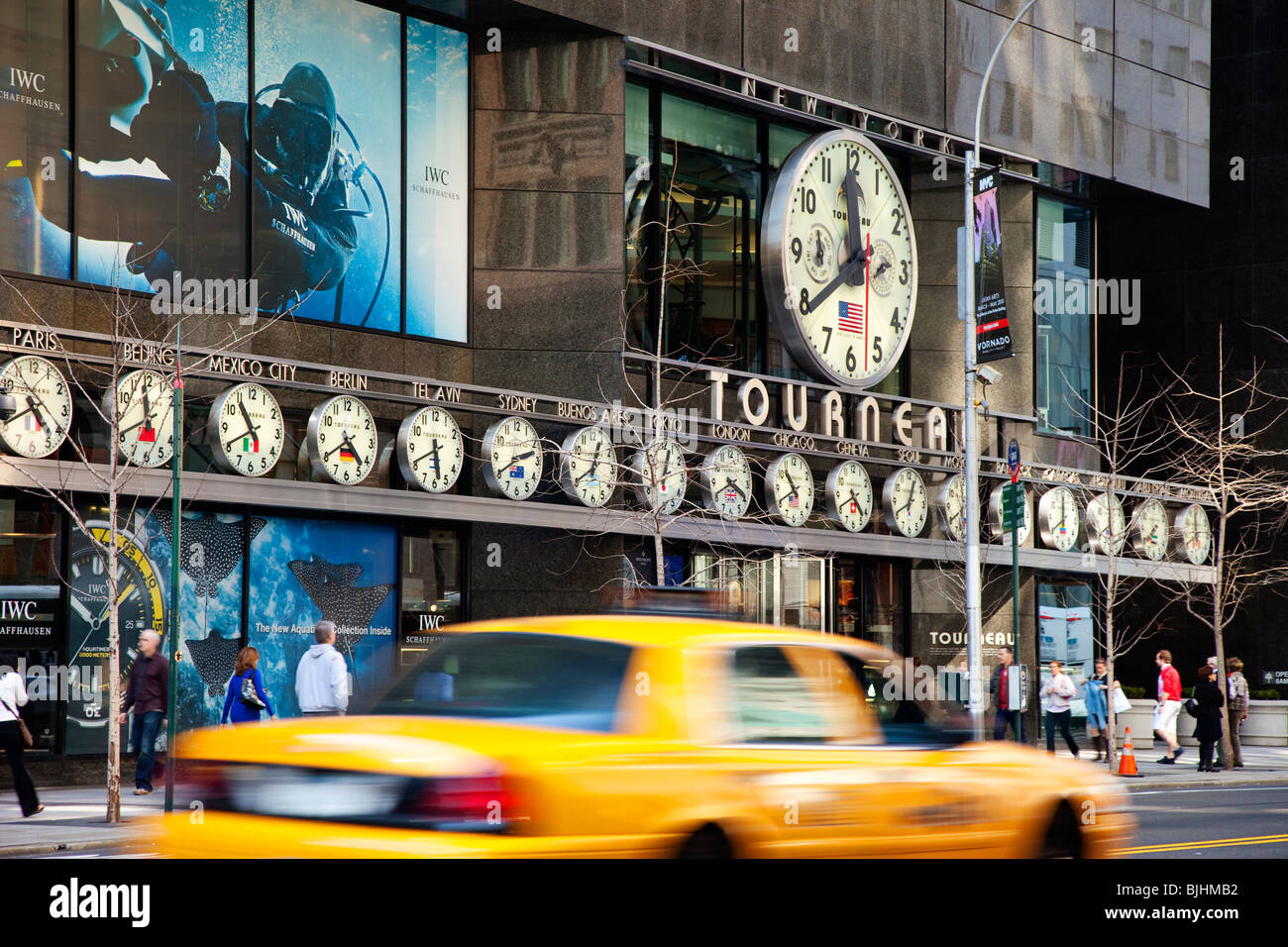 Tourneau Clock Company - die größte in der Welt, New York City USA Stockfoto