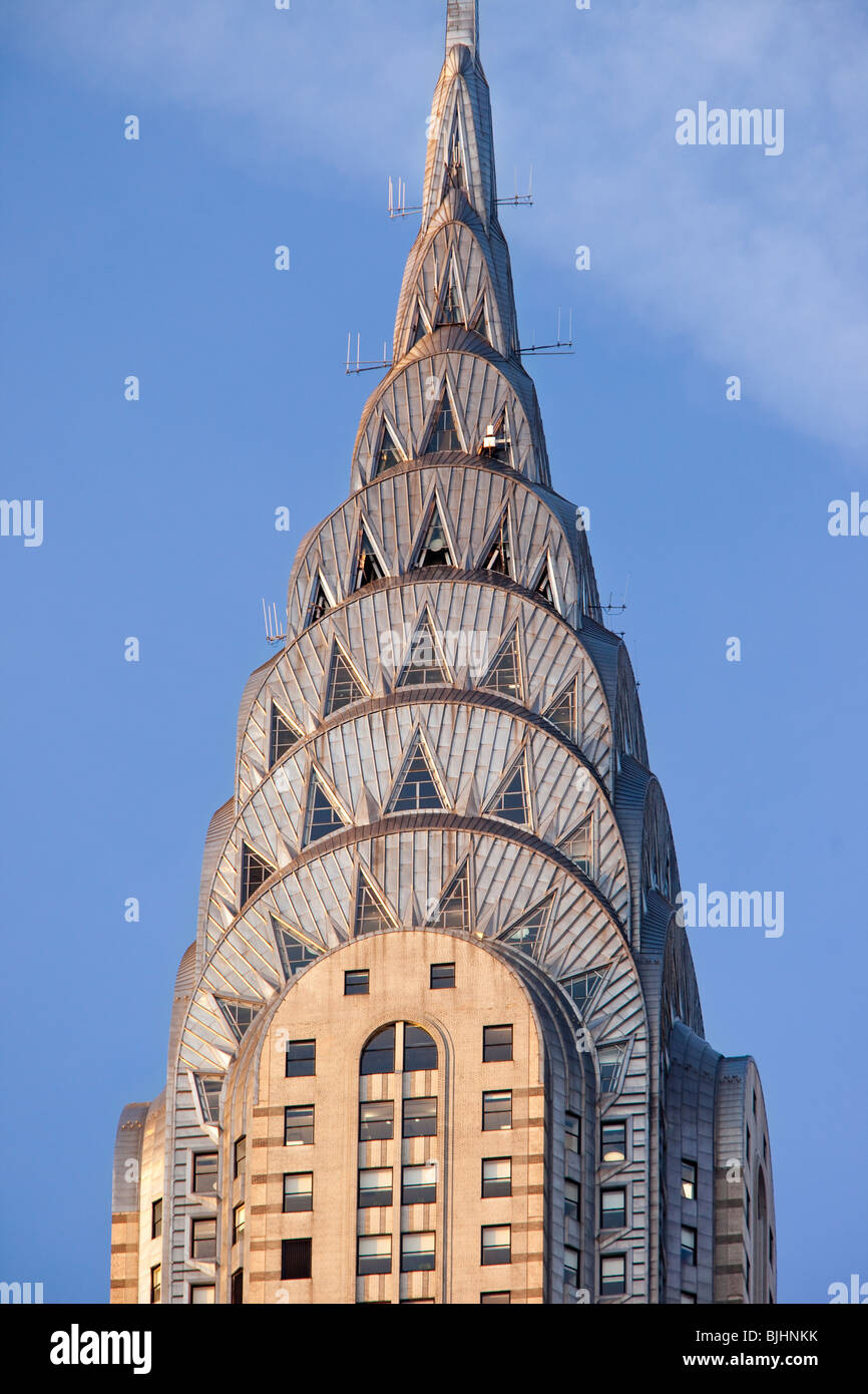 Chrysler Building im frühen Morgenlicht, New York City USA Stockfoto
