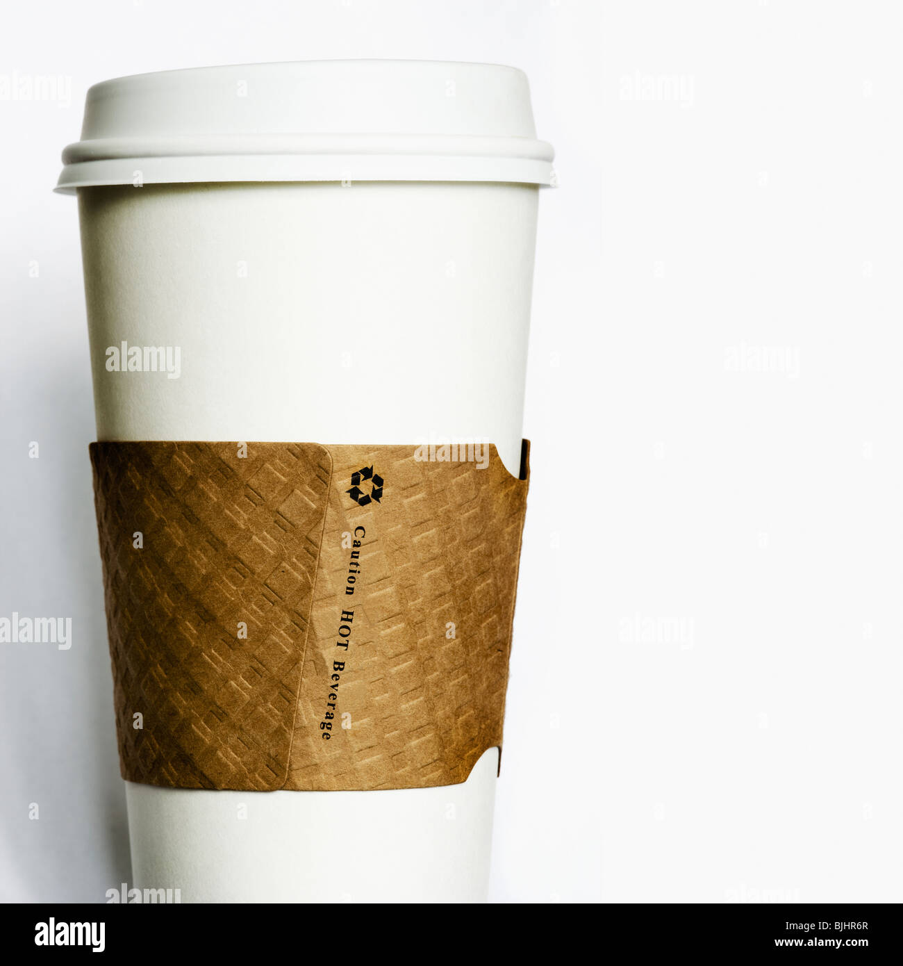 Einweg-Kaffeetasse Stockfoto