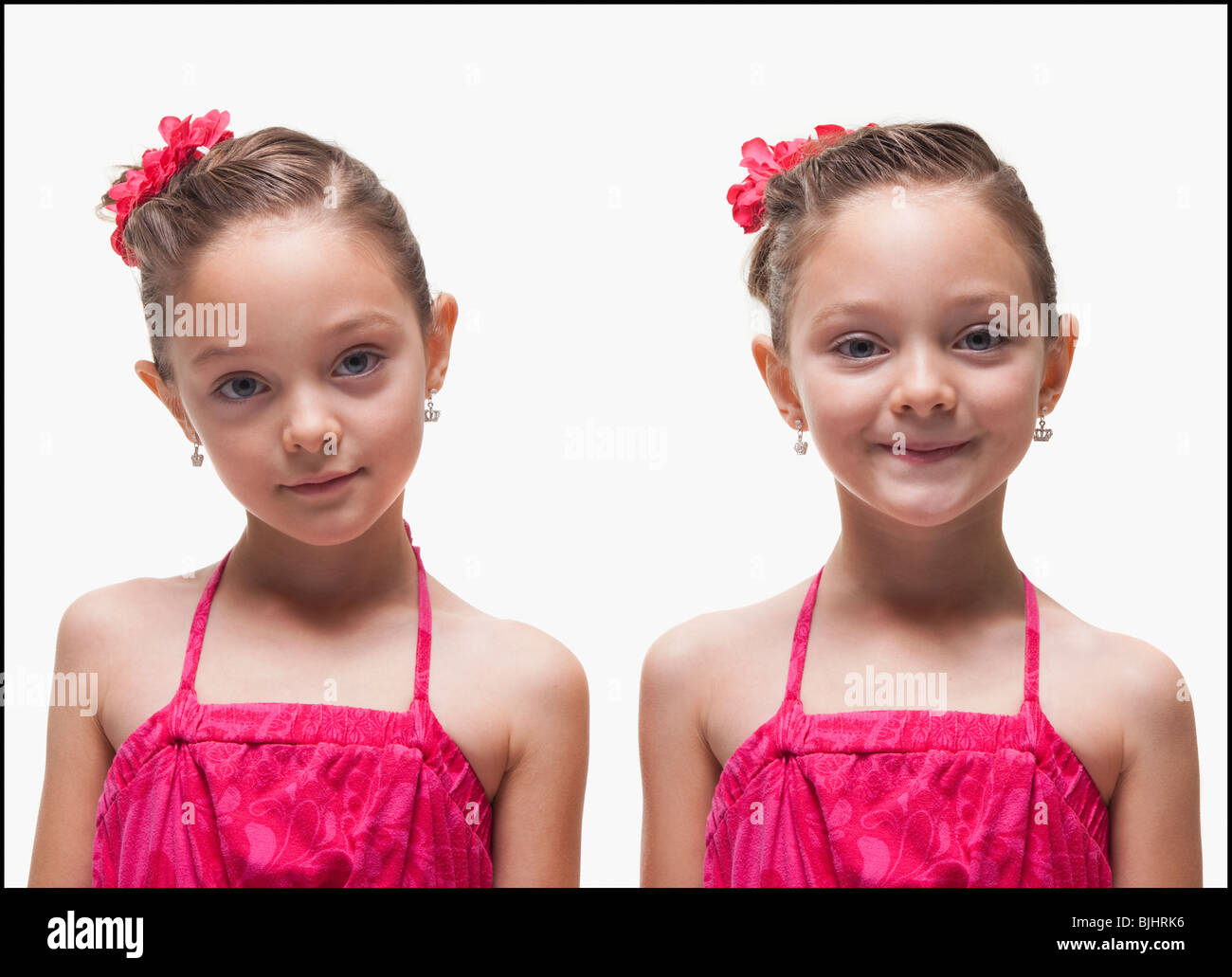 Zwillings-Schwestern Stockfoto
